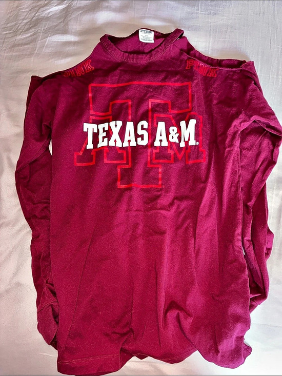 PINK Victoria's Secret Tops - Victoria's Secret PINK Texas A&M Long Sleeve Tee XS